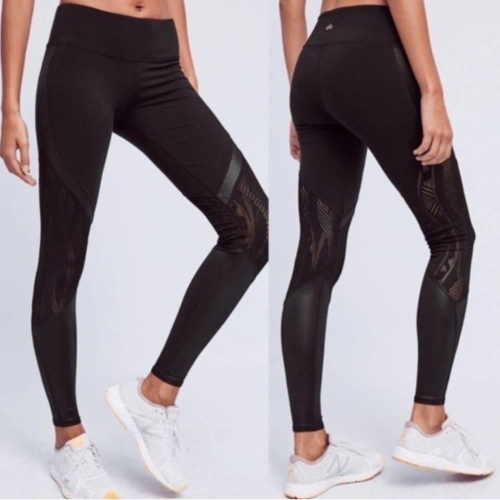 ALO Yoga Vitality Mesh Legging Black Small